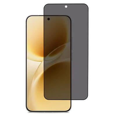 For vivo S50 5G Anti Spy Privacy Screen Protector 2.5D Arc Edge Full Glue Full Cover High Aluminium-silicon Glass Film (Fingerprint Unlock)
