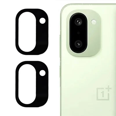 2Pcs For OnePlus Ace 6T 5G  /  15R 5G Camera Lens Protector 2.5D Arc Edge Silk Printing Tempered Glass Full Coverage Rear Lens Film