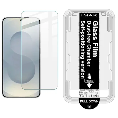 IMAK Série H pour Samsung Galaxy S26 Protecteur d'écran en verre trempé Film d'installation facile avec kit d'outils de suppression automatique de la poussière (non couverture complète) (déverrouillage par empreinte digitale)