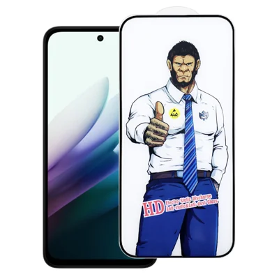 Protetor de Ecrã Completo para Xiaomi Redmi 15 5G (Global) (169 mm) em Vidro de Alta Resistência em Alumínio-Silício HD Transparente à Prova de Explosão - Conforme Imagem
