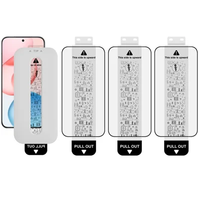 IMAK 3Pcs For Honor 400 5G (Global) / 400 Pro 5G (Global) Tempered Glass Full Screen Protector Full Glue Film with Dust-free Installation Tool (Fingerprint Unlock) - Black