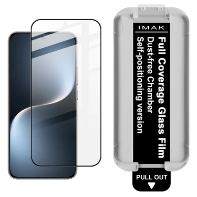 IMAK voor Honor Magic7 5G Gehard Glas Volledige Schermbeschermer Volledige Lijmfolie met Stofvrije Installatietool (Vingerafdrukontgrendeling) - Zwart