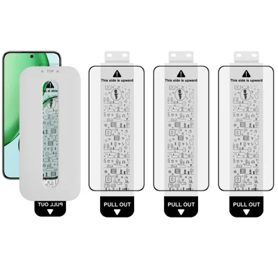IMAK 3Pcs Tempered Glass Full Screen Protector for Honor Magic8 Lite 5G / X9d 5G / X70 5G Full Glue Film with Dust-free Installation Tool (Fingerprint Unlock) - Black
