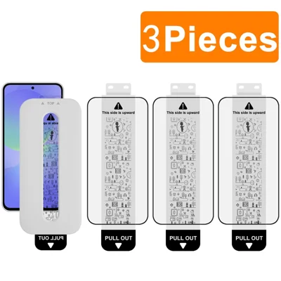 IMAK 3 pièces protecteur d'écran complet pour Samsung Galaxy M56 5G / A56 5G / A36 5G Verre trempé avec colle totale et outil d'installation sans poussière (déverrouillage par empreinte digitale) - Noir