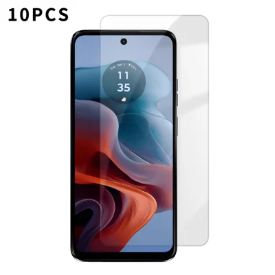 For Motorola Moto G34 5G 10Pcs HD Screen Protector High Aluminium-silicon Anti-fingerprint Tempered Glass Film (Not Complete Covering) - As Shown