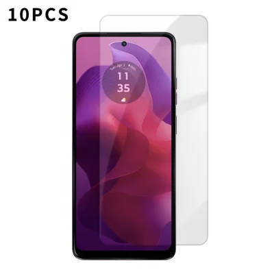 For Motorola Moto G24 5G 10Pcs HD Screen Protector High Aluminium-silicon Anti-fingerprint Tempered Glass Film (Not Complete Covering) - As Shown