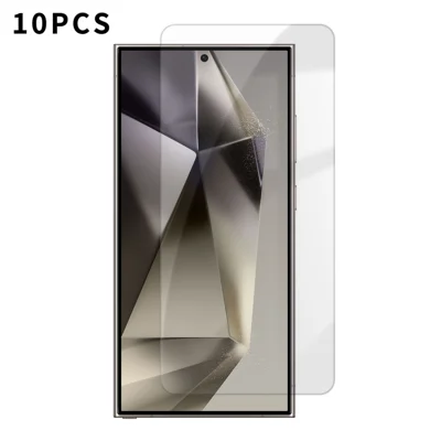 For Samsung Galaxy S24 Ultra 10Pcs HD Screen Protector High Aluminium-silicon Anti-fingerprint Tempered Glass Film (Not Complete Covering) - As Shown