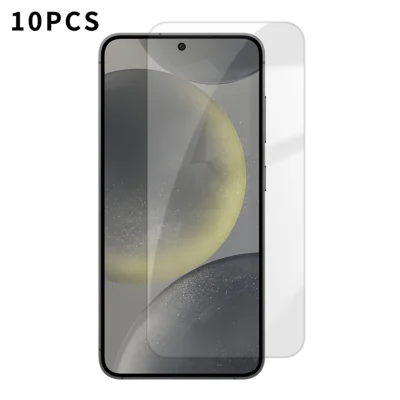 For Samsung Galaxy S24 10Pcs HD Screen Protector High Aluminium-silicon Anti-fingerprint Tempered Glass Film (Not Complete Covering) - As Shown