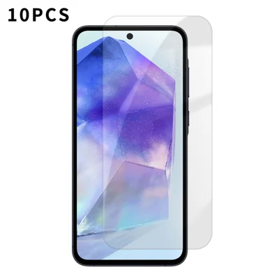 For Samsung Galaxy A55 5G 10Pcs HD Screen Protector High Aluminium-silicon Anti-fingerprint Tempered Glass Film (Not Complete Covering) - As Shown