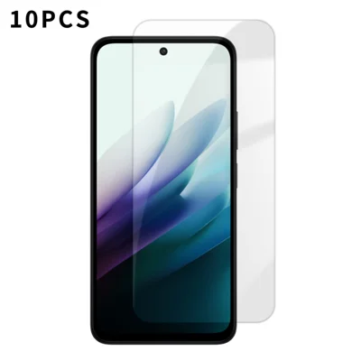 For Xiaomi Redmi 15 5G (Global) (169mm) 10Pcs HD Screen Protector High Aluminium-silicon Anti-fingerprint Tempered Glass Film (Not Complete Covering) - As Shown