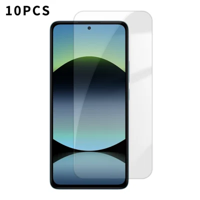 For Xiaomi Redmi Note 14 5G 10Pcs HD Screen Protector High Aluminium-silicon Anti-fingerprint Tempered Glass Film (Not Complete Covering) - As Shown