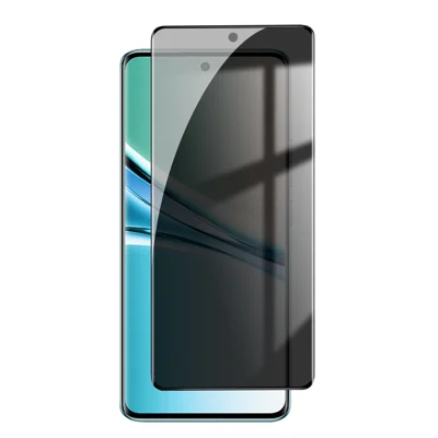 Protector de Pantalla Completa Anti-Espías para Xiaomi Redmi Note 15 5G (Global), Película de Vidrio de Alta Resistencia de Aluminio-Silicio con Borde Negro - Tal como se Muestra