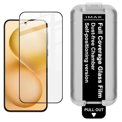 IMAK For vivo S30 Pro mini 5G Tempered Glass Full Screen Protector Full Glue Film with Dust-free Installation Tool (Fingerprint Unlock) - Black