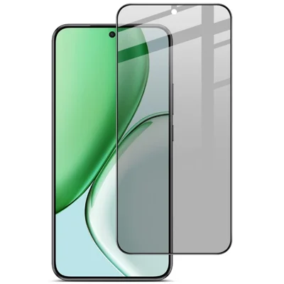 IMAK Privacy Screen Protector for Honor Win Turbo 5G / Magic8 Lite 5G / X9d 5G / X70 5G Anti Peep Full Cover Tempered Glass Film (Fingerprint Unlock) - Black