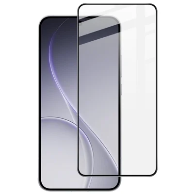 IMAK Pro+ Serie voor Oppo Reno15 F 5G Screenprotector Volledige Dekking Gehard Glasfolie (Vingerafdrukontgrendeling) - Zwart