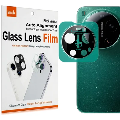 IMAK For Xiaomi 17 Ultra 5G / 17 Ultra by Leica Tempered Glass Full Cover Camera Lens Protector with Self Positioning Frame - Black