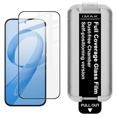 IMAK Gehard Glas voor Xiaomi Poco F8 Pro / Redmi K90 5G Volledig Schermprotecor Volledige Lijmfolie met Stofvrije Installatietool (Vingerafdrukontgrendeling) - Zwart