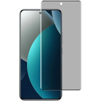IMAK na Xiaomi Redmi Note 15 Pro 4G (Global) ochrona antywizualna z hartowanego szkła, folia pełnoekranowa z klejem bocznym (wersja bez krawędzi) - Czarny