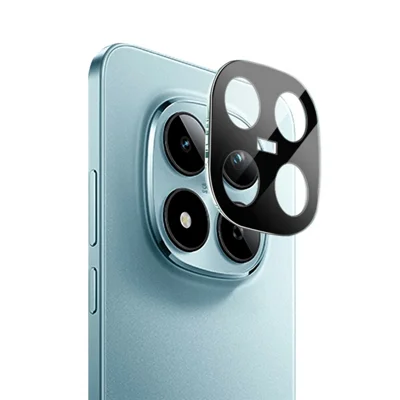 IMAK pour Xiaomi Redmi Note 15 Pro 4G (Global) Protecteur de Lentille d'Appareil Photo en Verre Trempé HD Transparent Film de Protection Intégrale - Noir