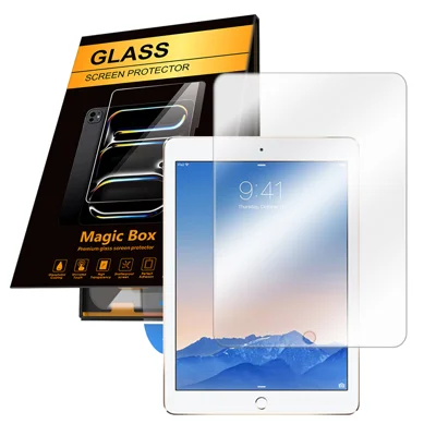 For iPad Air (2013) / iPad Air 2 Screen Protector HD Tempered Glass Film with Auto Dust-free Installation Tool (NOT Complete Covering) - Transparent
