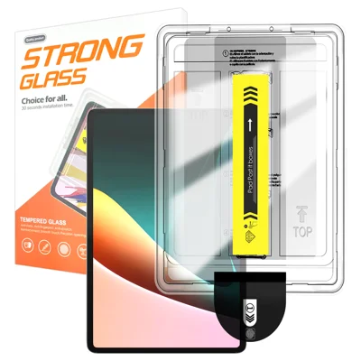 Für Xiaomi Pad 5 Displayschutzfolie, gewölbte Kante, gehärtetes Glas mit automatischem staubfreiem Installationswerkzeug (NICHT vollflächig) – Transparent