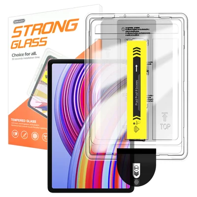 För Xiaomi Redmi Pad Pro Skärmskydd Bågkant Härdat Glasfilm med Auto Dammskyddad Installationsverktyg (INTE Komplett Täckning) - Transparent