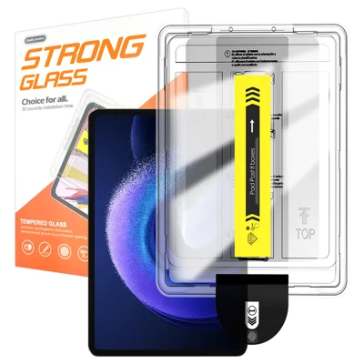 For Xiaomi Pad 6 Pro / Xiaomi Pad 6 Screen Protector Arc Edge Tempered Glass Film with Auto Dust-free Installation Tool (NOT Complete Covering) - Transparent