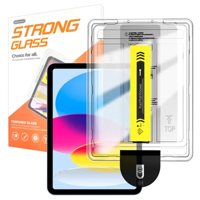 For iPad 10.9 (2022) / iPad (2025) Screen Protector Arc Edge Tempered Glass Film with Auto Dust-free Installation Tool (NOT Complete Covering) - Transparent