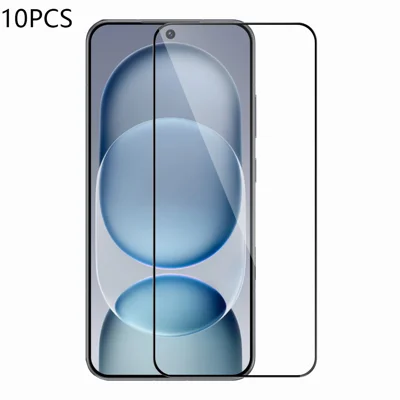 RURIHAI 10Pcs For Honor Magic8 Pro Air 5G Full Glue Full Screen Protector High Aluminium Silicon Glass Film, Ultrasonic Fingerprint Unlock - Transparent
