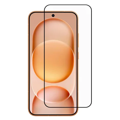 For Honor Magic8 Pro Air 5G Full Screen Protector Full Glue Arc Edge HD High Aluminium-silicon Glass Film with Black Silk Print Edge (Fingerprint Unlock) - Transparent