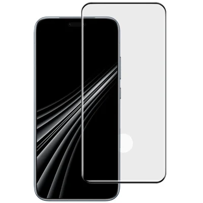 IMAK Für Honor Magic8 RSR Porsche Design 5G Vollbildschutz 3D-gekrümmter Rand-Seitenklebe-Displayschutz aus Hartglas (Fingerabdruck-Entsperrung) - Schwarz