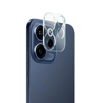 IMAK voor Oppo Reno15 F 5G, gehard glas, volledige dekking, camera lensbeschermer + acryl lensdop - transparant