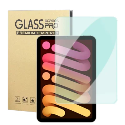 For iPad mini (2024) Screen Protector Green Light Eye Protection Tempered Glass Film (Not Complete Covering) - Transparent