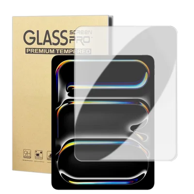 For iPad Pro 11 (2024) / iPad Pro 11 (2025) High Definition Screen Protector Arc Edge Anti Fingerprint Tempered Glass Film (NOT Complete Covering) - Transparent