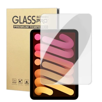 For iPad mini (2024) High Definition Screen Protector Arc Edge Anti Fingerprint Tempered Glass Film (NOT Complete Covering) - Transparent