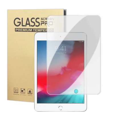 For iPad mini 4 High Definition Screen Protector Arc Edge Anti Fingerprint Tempered Glass Film (NOT Complete Covering) - Transparent