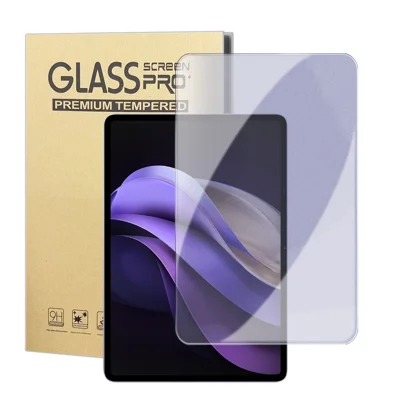 For vivo Pad3 Pro Screen Protector Purple Light Eye Protection Anti Fingerprint Tempered Glass Film (NOT Complete Covering) - Transparent