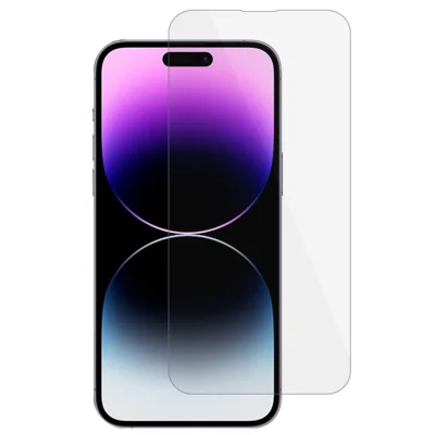 For iPhone 18 Pro / 17 Pro Screen Protector High Aluminum-Silicon Glass Film Full Glue HD Clarity 0.25 Arc Edge (NOT Complete Covering) - Transparent