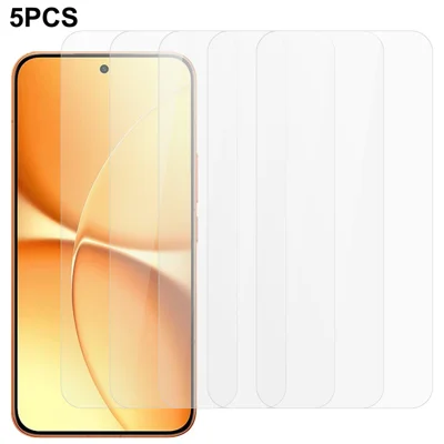 5Pcs For Xiaomi Poco X8 Pro Max 5G / Redmi Turbo 5 Max 5G Front Screen Protector 0.3mm 2.5D Tempered Glass Film, Not Full Covering - Transparent