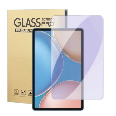 For Honor Tablet V7 Screen Protector Purple Light Eye Protection Anti Fingerprint Tempered Glass Film (NOT Complete Covering) - Transparent