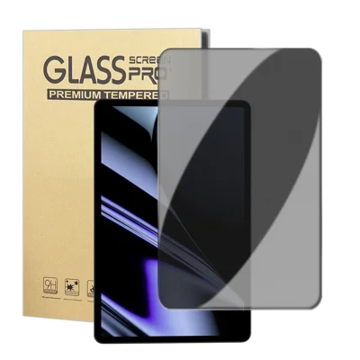 For Oppo Pad Anti Spy Privacy Screen Protector Anti Fingerprint Tempered Glass Film (NOT Complete Covering) - Black