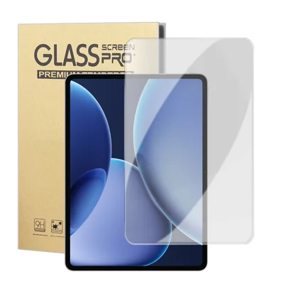 For Oppo Pad 4 Pro High Definition Screen Protector Arc Edge Anti Fingerprint Tempered Glass Film (NOT Complete Covering) - Transparent