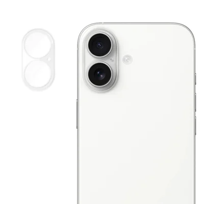 For iPhone 16 Plus / iPhone 16 Full Cover Camera Lens Protector High Definition Anti Fingerprint AR Tempered Glass Lens Film - Transparent
