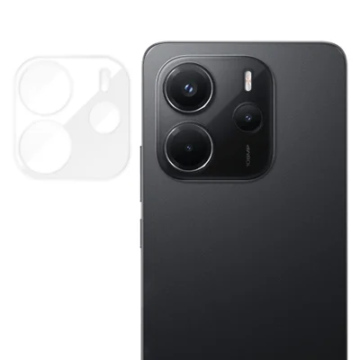 For Xiaomi Redmi Note 14 5G Full Cover Camera Lens Protector High Definition Anti Fingerprint AR Tempered Glass Lens Film - Transparent