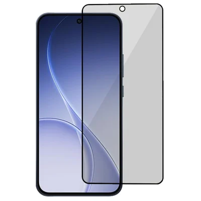 Voor Oppo Reno15 F 5G Gepolijst Glasfolie Anti-Lesprivacymodus Volledige Lijm Volledig Schermprotecor - Zwart
