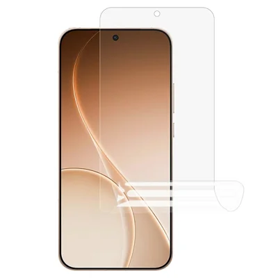 Folia PET hydrożelowa matowa antyołuszkowa na ekran zewnętrzny w pełnym zakresie z pełnym klejeniem przezroczysta do Oppo Reno15 Pro Max 5G (Global) / Reno15 Pro 5G (Chiny)
