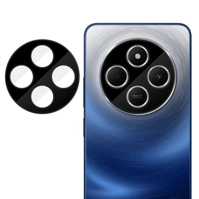 For Xiaomi Redmi 17C 4G / 14C 5G / Xiaomi Redmi 14C 4G Full Cover Camera Lens Protector Silk Print HD Anti Fingerprint AR Tempered Glass Lens Film - Black