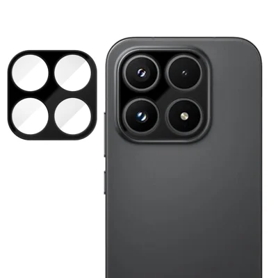 For Xiaomi 17 Full Cover Camera Lens Protector Silk Print HD Anti Fingerprint AR Tempered Glass Lens Film - Black