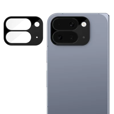 For Google Pixel 10 Pro Fold Full Cover Camera Lens Protector Silk Print HD Anti Fingerprint AR Tempered Glass Lens Film - Black