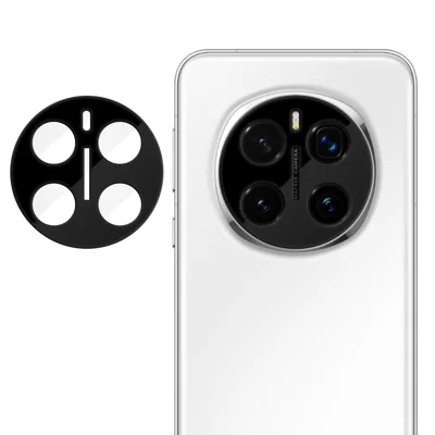 Para Honor Magic7 Pro 5G Protector de Lente de Cámara de Cobertura Completa Protector de Lente de Vidrio Templado AR HD con Impresión de Seda Antihuellas - Negro